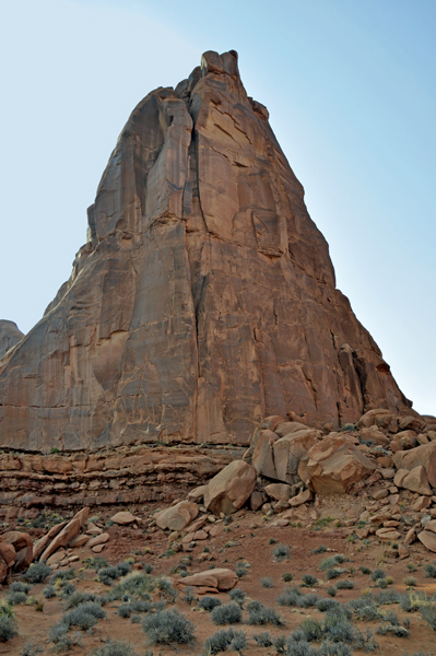 big formation at  Arches National  Park